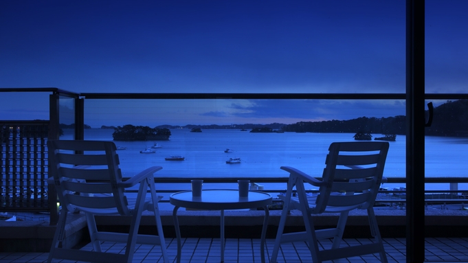 最上階芭蕉亭海側デザイナーズツイン「もみじ」　デザイナーズ客室で松島の絶景を堪能